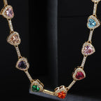 Heart Shaped Colorful Necklace