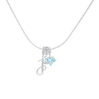 14k Initial Heart Charm Necklace