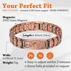 Eagle Emblem Copper Magnetic Bracelet