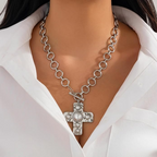 Dainty Cross Buckle Necklace