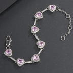 Pink Heart Shaped Anklet