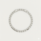 2pc Pink Heart & Cuban Anklet Set