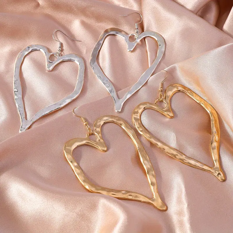 Hollow Heart Shaped Earrings