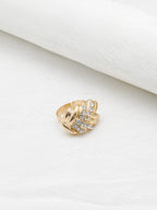 18k Luxury Thick Necklace, Bracelet, Earrings, & Ring Set