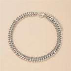 Double Layer Thick & Thin Anklet Set